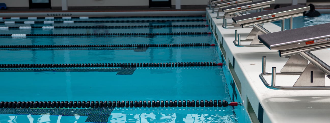 The diving blocks at The Plunge